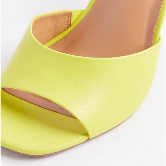 New TORRID stiletto heel wide width 8.5WW shoes slides mule bright - Picture 7 of 12